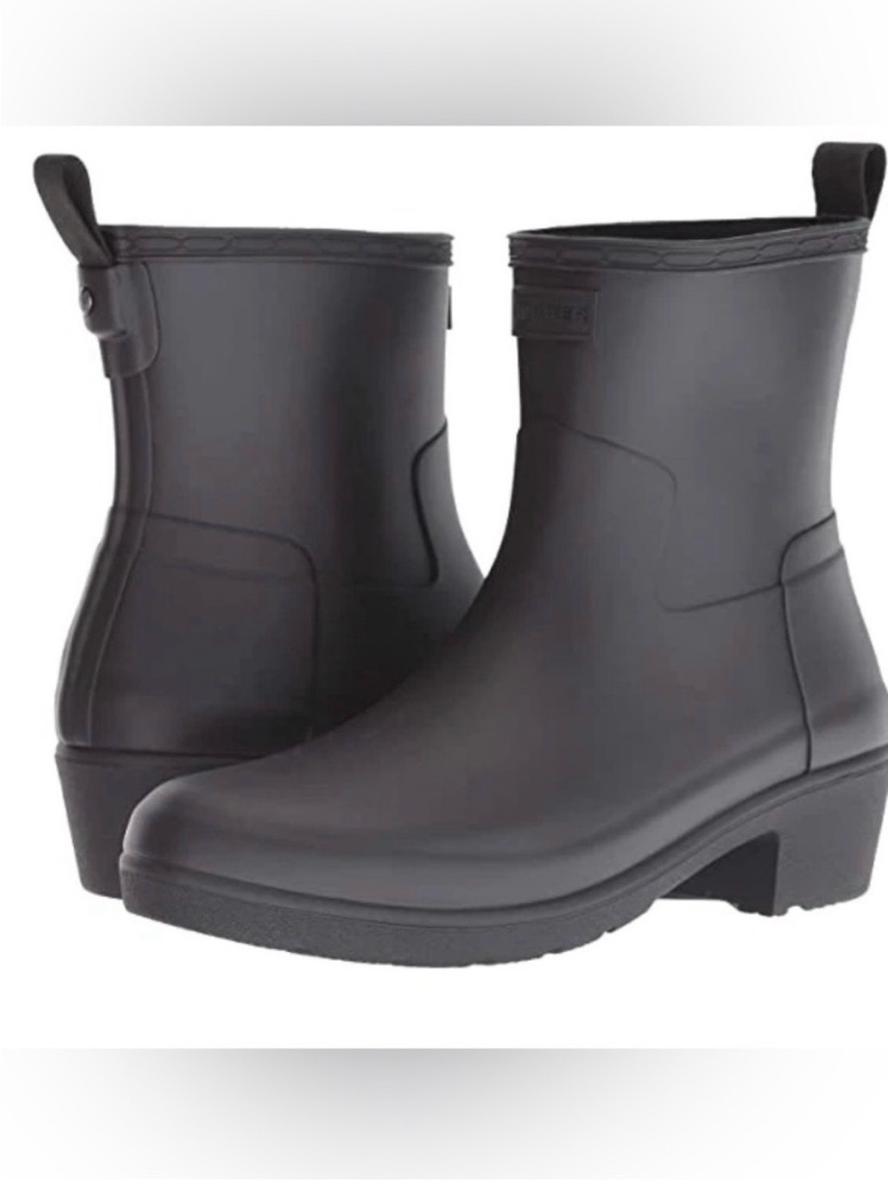 Hunter Refined Black Rain Boots